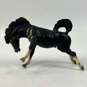 Vintage Breyer Classic #190 Bucking Bronco Black Horse Figurine Chris Hess 1970s